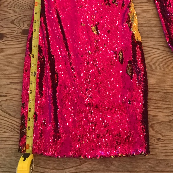 Dress the Population - Sequin Hot Pink Dress - Picture 6 of 8
